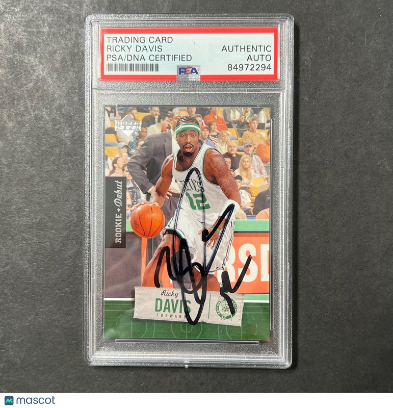 2005-06 Upper Deck #5 Ricky Davis Signed Card AUTO PSA Slabbed Celtics