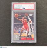 2009-10 Upper Deck #64 Aaron Brooks Signed Card AUTO PSA Slabbed Rockets