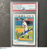 2004 Topps #278 Jack McKeon Signed Card PSA Slabbed Auto 10 Marlins