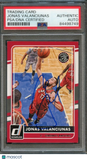 2015-16 Donruss Basketball #110 Jonas Valanciunas Signed Card AUTO PSA Slabbed T
