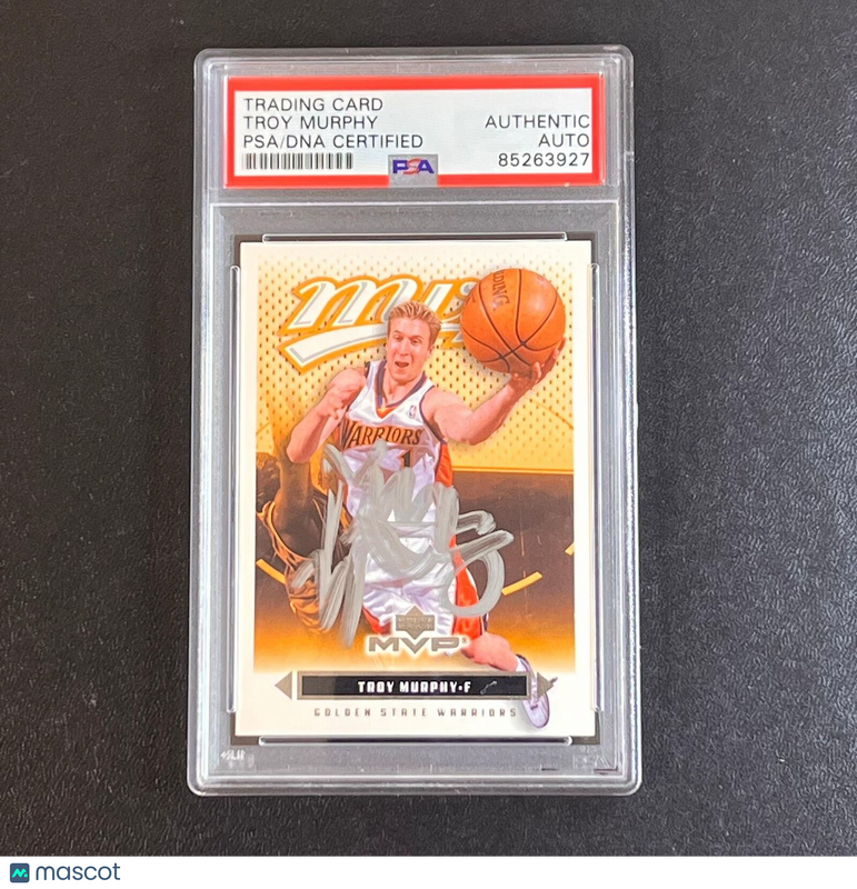 2003 Upper Deck MVP #50 Troy Murphy Signed Card PSA Slabbed Warriors