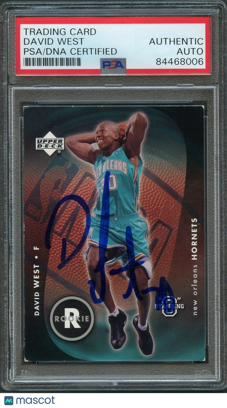 2003-04 Upper Deck Standing O #102 David West Signed Card AUTO PSA Slabbed Horne