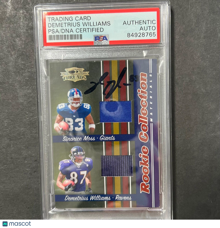 2006 Donruss Threads #244/500 Demetrious Williams Signed Card PSA AUTO Slabbed R