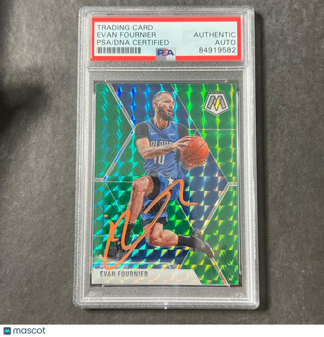 2019-20 Panini Mosaic #2 EVAN FOURNIER Signed Card AUTO PSA Slabbed Magic