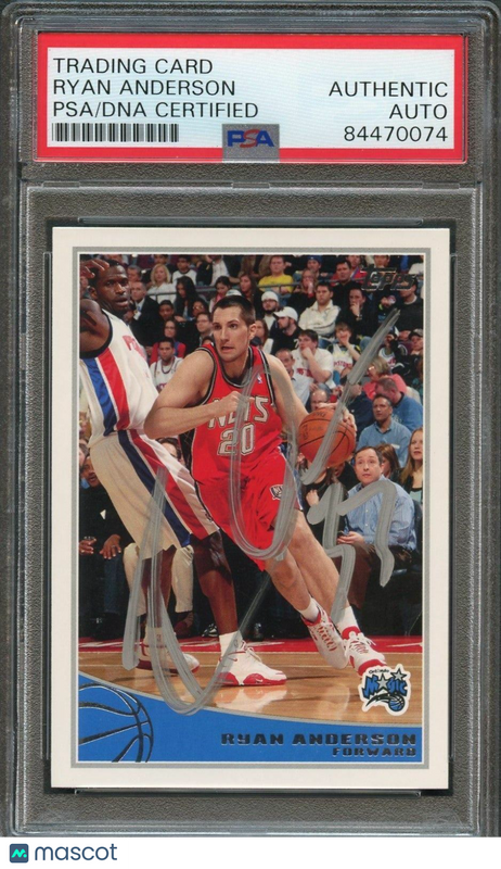 2009-10 Topps #181 Ryan Anderson Signed Card AUTO PSA Slabbed Magic
