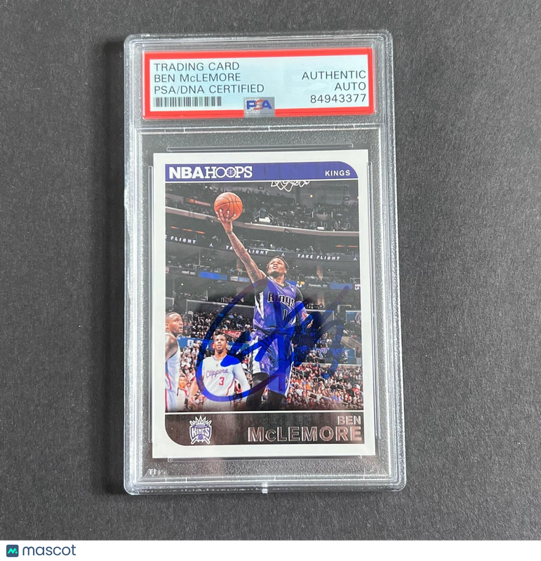 2014-15 NBA Hoops #216 Ben McLemore Signed Card AUTO PSA Slabbed Kings