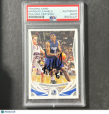 2004-05 Topps #92 Marquis Daniels Signed Card PSA Slabbed Mavericks