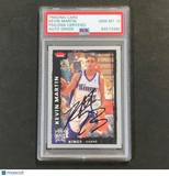 2008-09 Fleer #171 Kevin Martin Signed Card AUTO 10 PSA Slabbed Kings