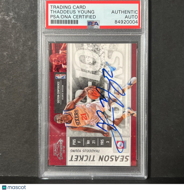 2009 Panini #24 Thaddeus Young Signed Card AUTO PSA Slabbed Sixers