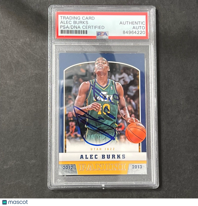 2012-13 Panini #201 Alec Burks Signed Card AUTO PSA Slabbed Jazz