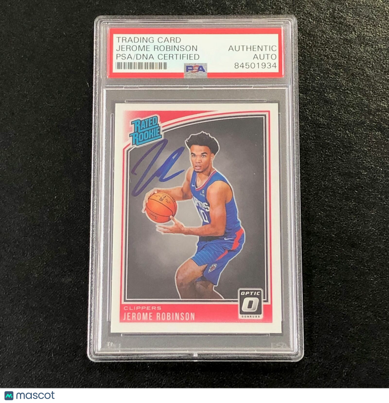 2018-19 Donruss Rated Rookie #152 JEROME ROBINSON Signed Card AUTO PSA Slabbed C