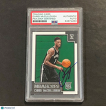 2015-16 NBA Hoops #286 Chris McCullough Signed Card AUTO PSA Slabbed Nets