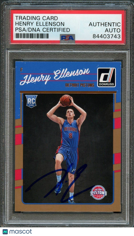 2016-17 Panini Donruss #165 Henry Ellenson Signed Card AUTO PSA Slabbed RC Rooki