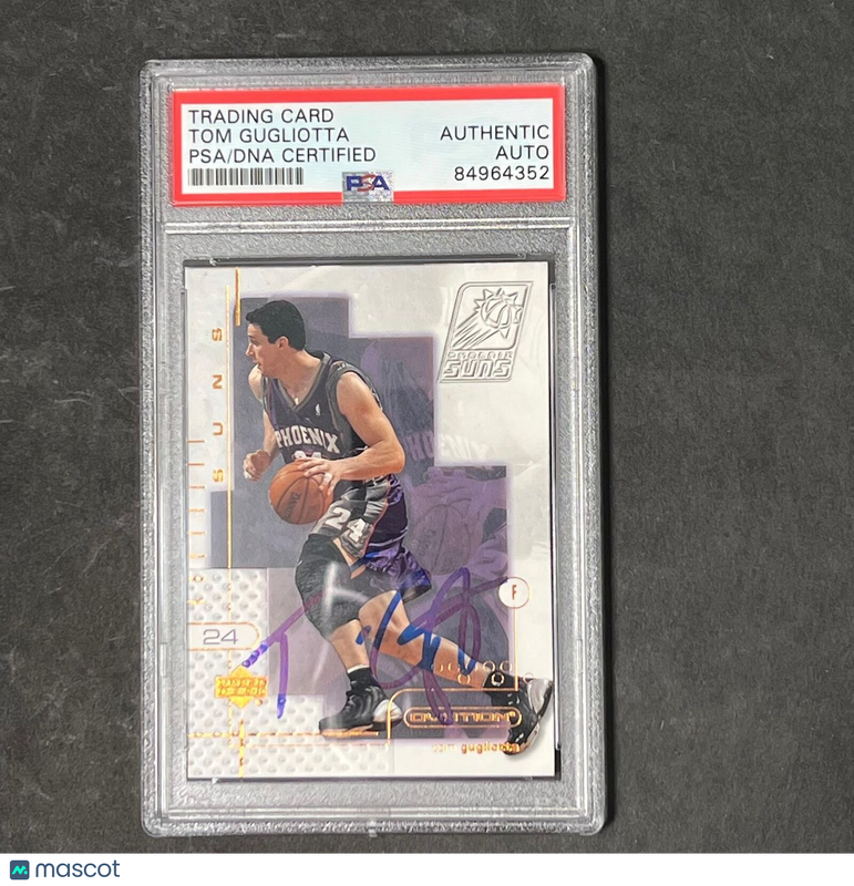 2001-02 Upper Deck Ovation #69 Tom Gugliotta Signed AUTO PSA Slabbed Suns