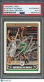 2006-07 Topps #215 Kendrick Perkins Signed Card AUTO PSA/DNA Slabbed RC Celtics