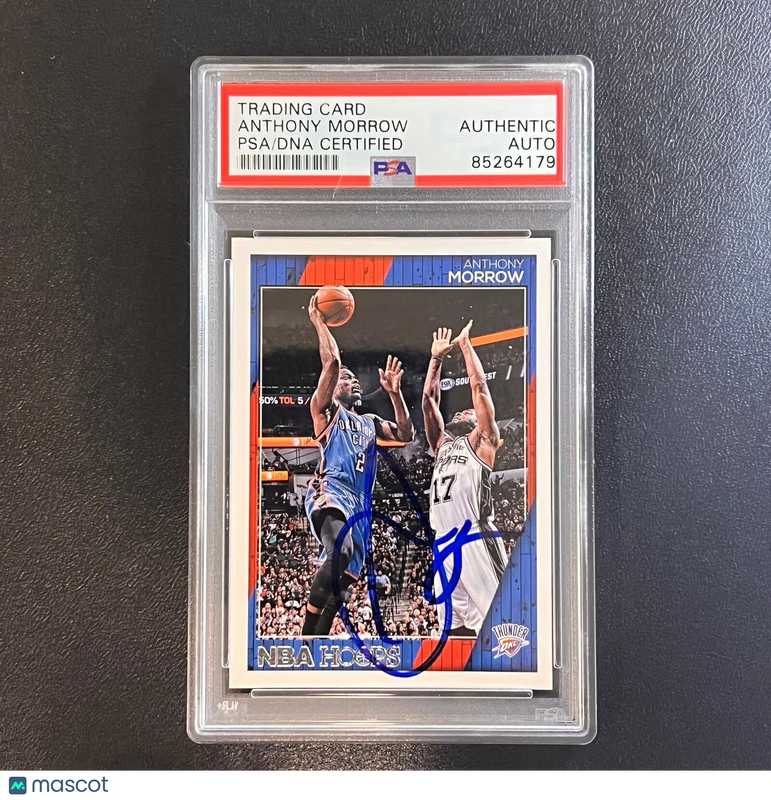 2006-07 Panini Hoops #242 Anthony Morrow Signed Card AUTO PSA/DNA Slabbed Thunde