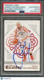 2015-16 PANINI EXCALIBUR #5 Jonas Valanciunas Signed Card AUTO PSA Slabbed Toron