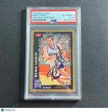 2008-09 NBA Fleer #170 Beno Udrih Signed Card AUTO PSA Slabbed Kings