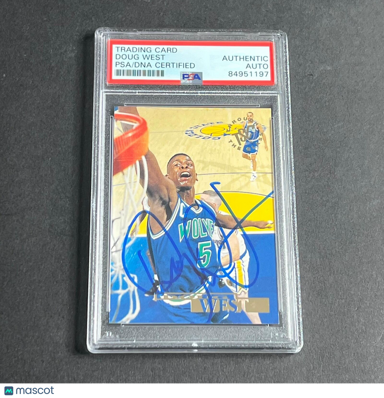 1994-95 Topps #31 Doug West Signed Card AUTO PSA Slabbed Minnesota Timberwolves