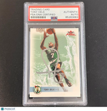2003-04 Fleer Focus #112 Tony Delk Signed Card AUTO PSA/DNA Slabbed Celtics