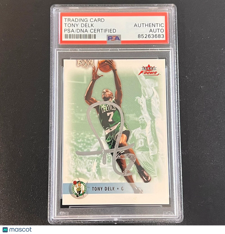 2003-04 Fleer Focus #112 Tony Delk Signed Card AUTO PSA/DNA Slabbed Celtics