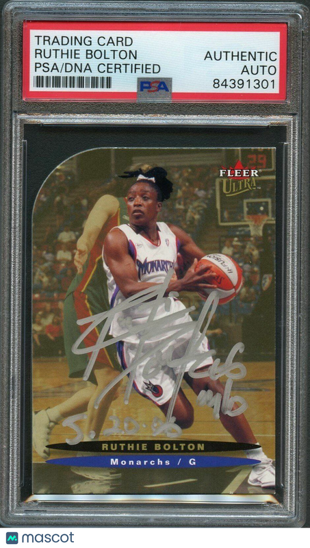2003 Fleer Ultra WNBA #70 Ruthie Bolton Signed Card AUTO PSA/DNA Slabbed
