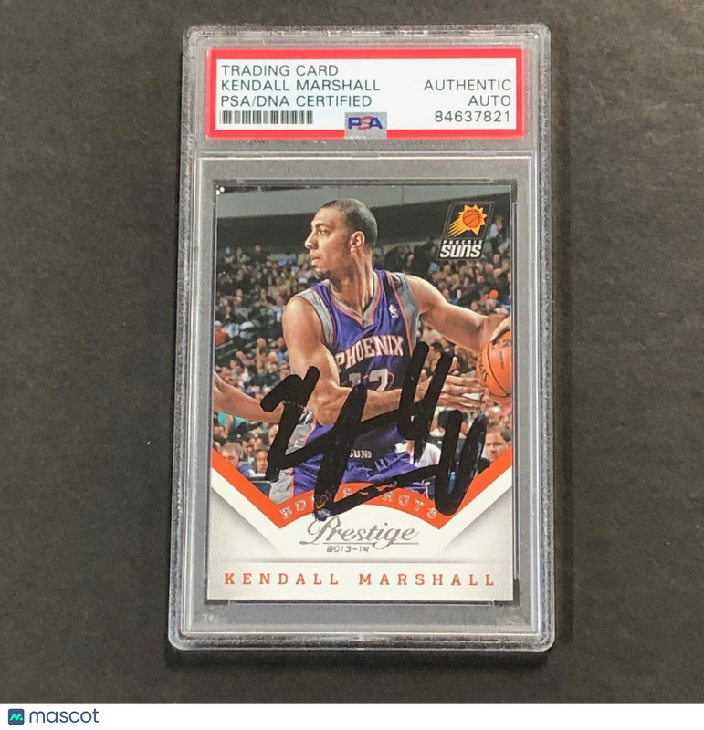 2013-14 Panini Prestige #119 Kendall Marshall Signed Card AUTO PSA Slabbed Suns