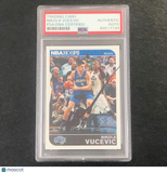 2017-18 NBA Hoops #117 Nikola Vucevic Signed Card AUTO PSA Slabbed Magic