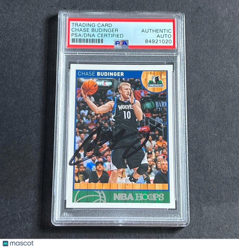 2013-14 Panini Hoops #216 Chase Budinger Signed Card AUTO PSA Slabbed Timberwolv