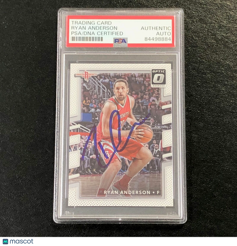 2017-18 Donruss Optic #55 Ryan Anderson Signed Card AUTO PSA Slabbed Rockets
