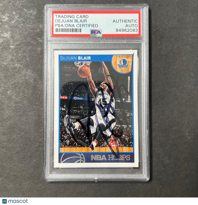 2013 Panini America #210 Dejuan Blair Signed Card AUTO PSA Slabbed Mavericks