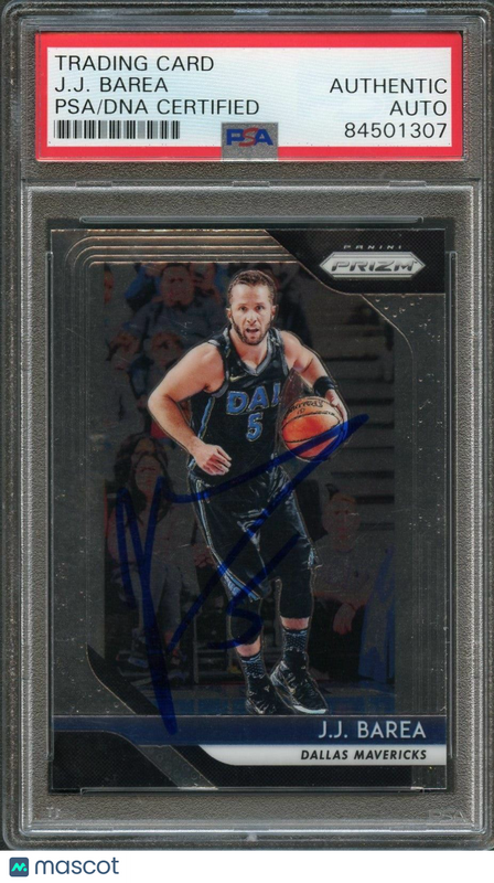 2018-19 Panini Prizm #270 JJ Barea Signed Card AUTO PSA/DNA Slabbed