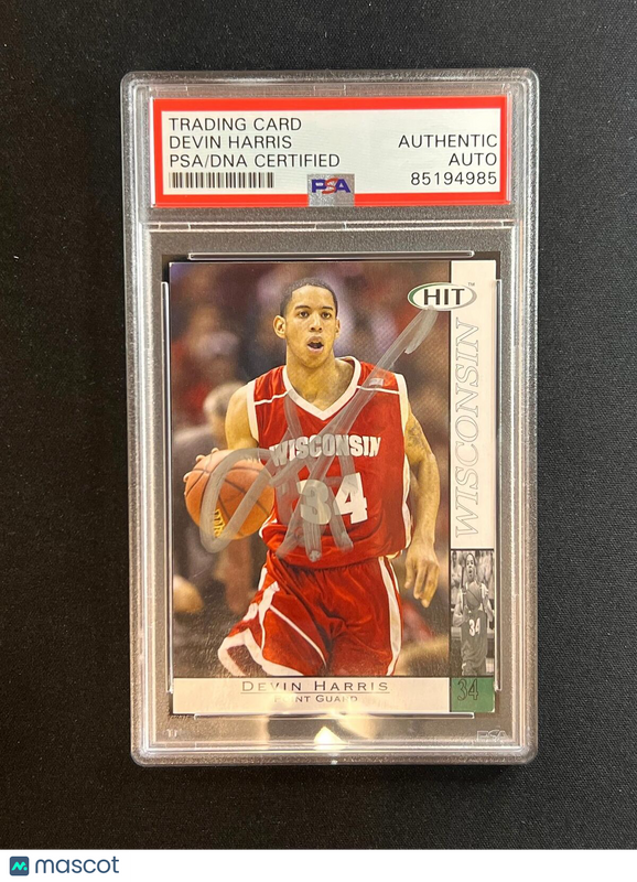 2004 Sage #34 Devin Harris Signed Card AUTO PSA Slabbed Dallas