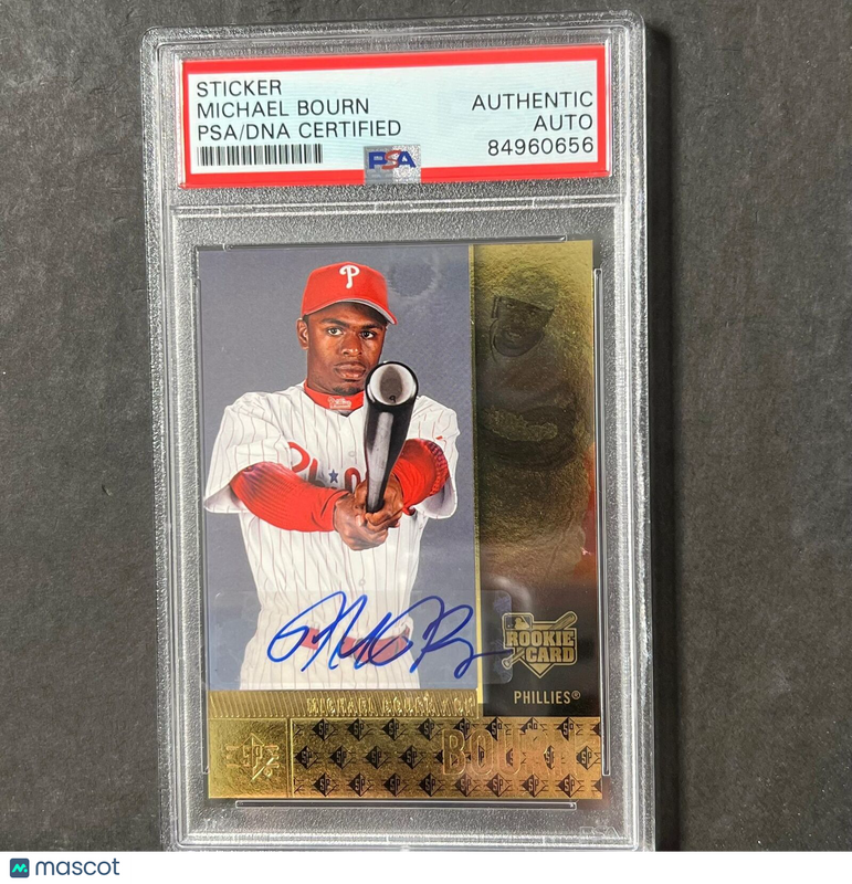 2007 Upper Deck #104 Michael Bourn Signed Card PSA Slabbed AUTO Phillies RC