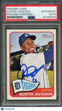 2014 Topps Heritage #130 Austin Jackson Signed Card PSA Slabbed Auto Tigers