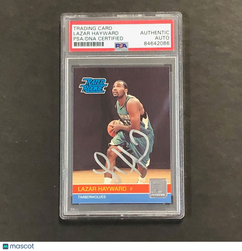2010-11 Panini Donruss #257 Lazar Hayward Signed Relic Card AUTO PSA Slabbed Min