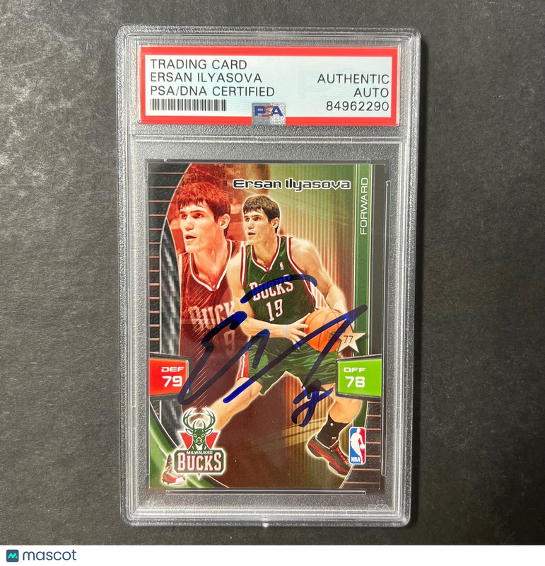 2009-10 Panini XL Adrenalyn Ersan Ilyasova Signed Card AUTO PSA Slabbed Bucks