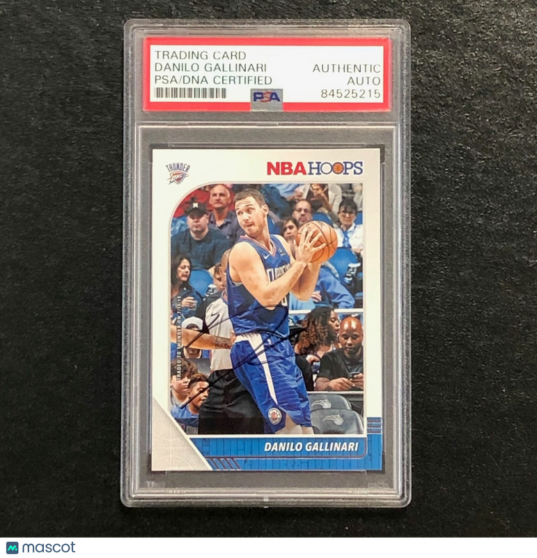 2019-20 NBA Hoops #81 Danilo Gallinari Signed AUTO PSA Slabbed Thunder