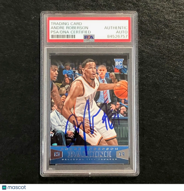 2013-14 Panini Basketball #166 Andre Roberson Signed Card AUTO PSA Slabbed RC Th