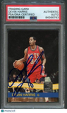 2010-11 Panini Donruss #12 Devin Harris Signed Card AUTO PSA Slabbed Nets