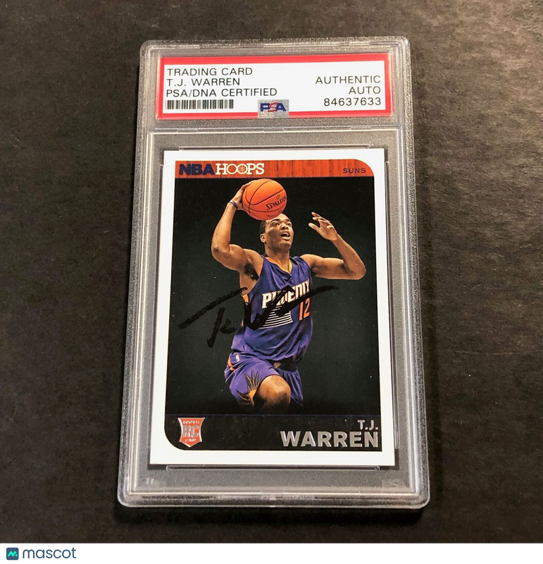 2014-15 NBA Hoops #273 TJ WARREN Signed Rookie Card AUTO PSA Slabbed RC Suns