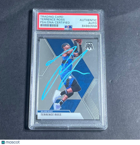 2019-20 Panini Mosaic #52 Terrence Ross Signed Card AUTO PSA/DNA Slabbed Magic