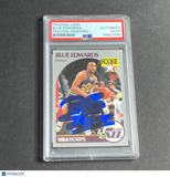 1988-89 NBA Hoops #288 Blue Edwards Signed Card AUTO PSA Slabbed Jazz