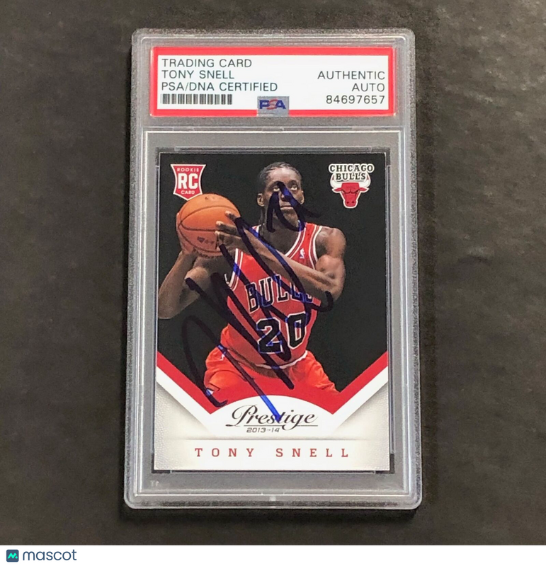 2013-14 Panini Prestige #180 Tony Snell Signed Card PSA Slabbed Bulls