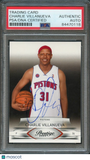 2009-10 Panini Prestige #58 Charlie Villanueva Signed Card AUTO PSA/DNA Slabbed