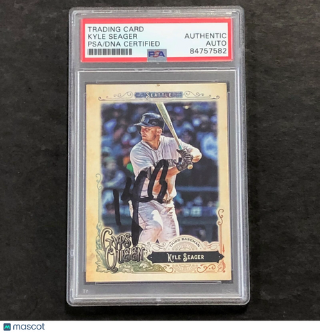 2017 Topps Gypsy Queen #136 Kyle Seager Signed Card PSA Slabbed Auto Mariners