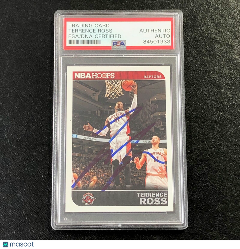 2014-15 NBA Hoops #258 Terrence Ross Signed Card AUTO PSA Slabbed Raptors