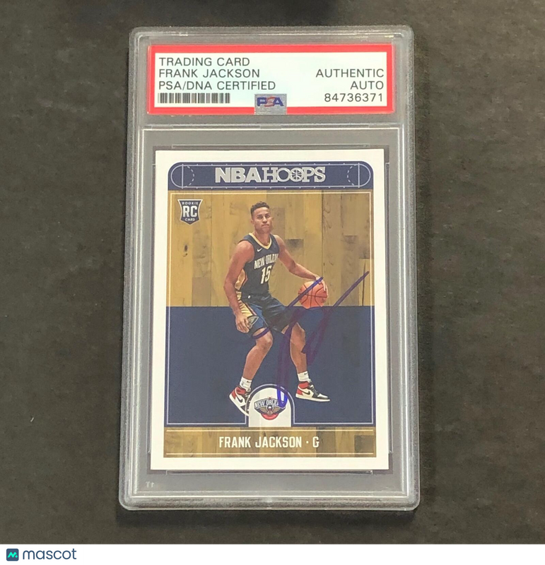 2017-18 NBA Hoops #281 Frank Jackson Signed Card AUTO PSA Slabbed RC Pelicans