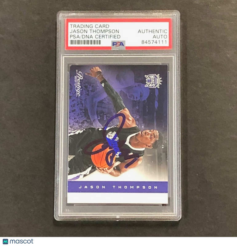 2012-13 Panini Prestige #129 Jason Thompson Signed Card AUTO PSA Slabbed Kings