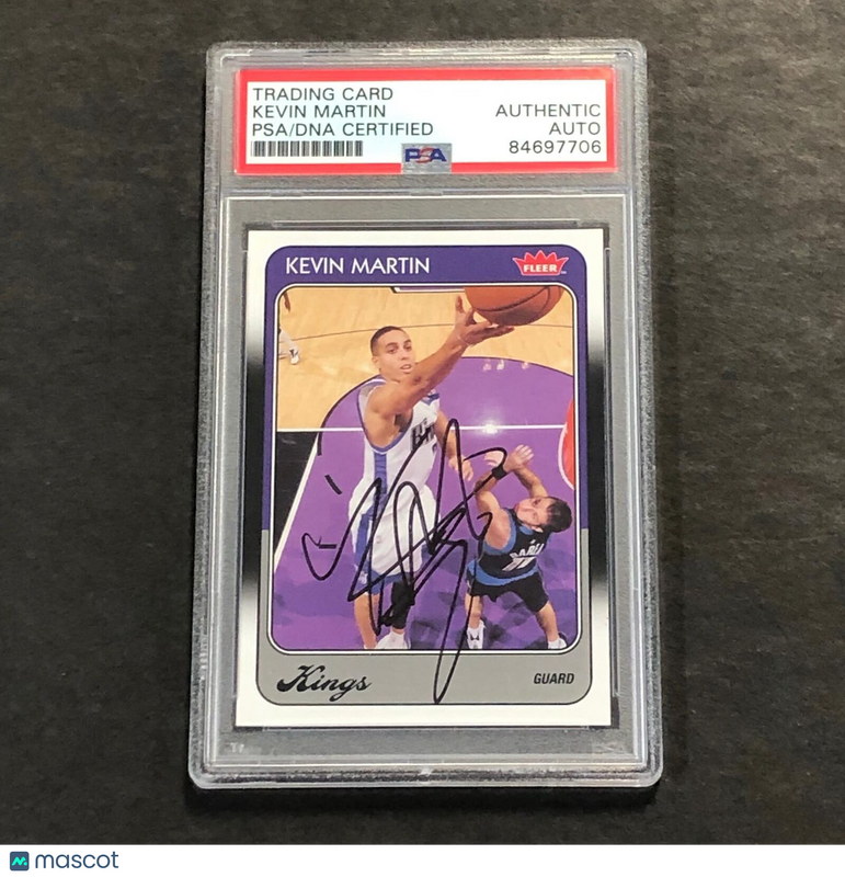 2008-09 Fleer #99 Kevin Martin Signed Card AUTO PSA Slabbed Kings